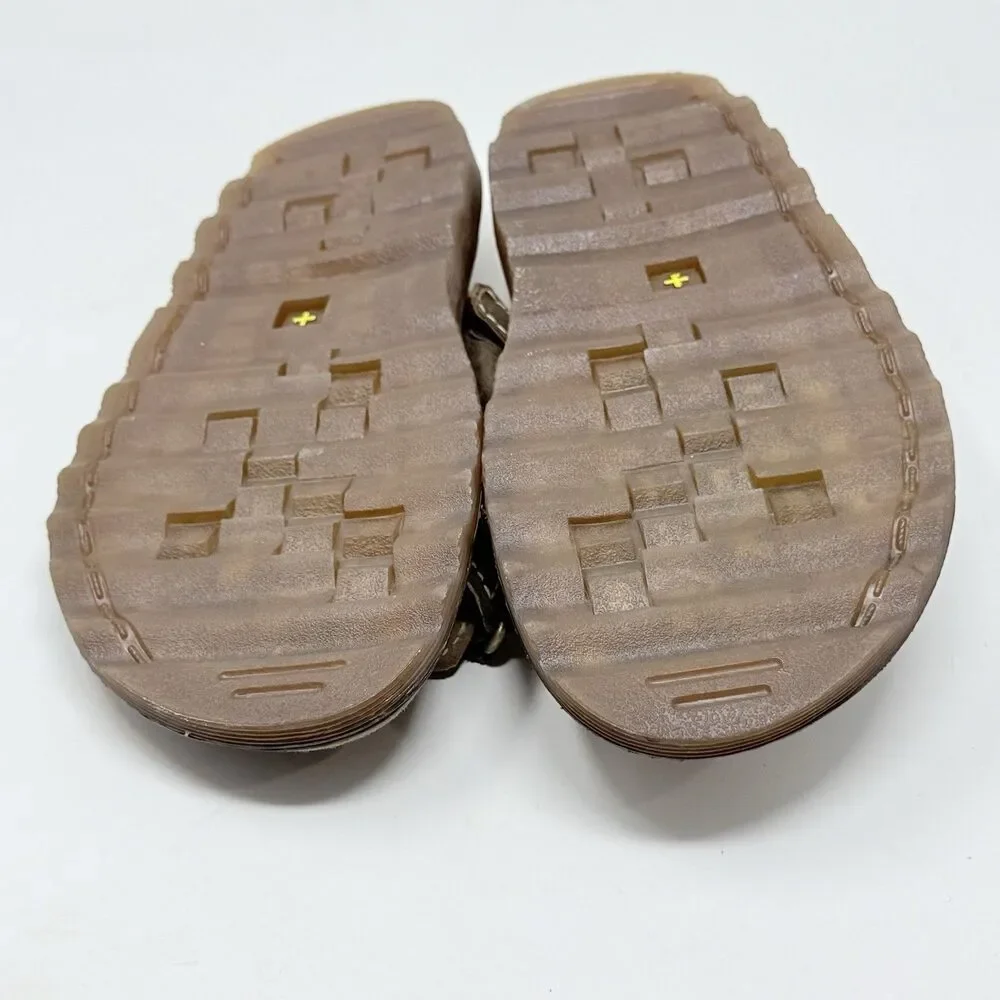 Dr. Martens Slide Sandals Shoes Mens 11 Brown Leather Fisherman Casual Preppy